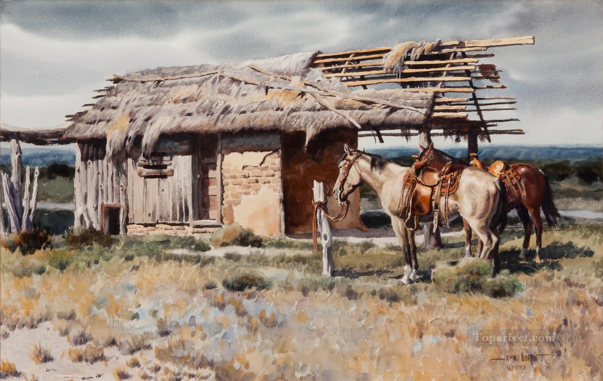 west america indiana horses Oil Paintings